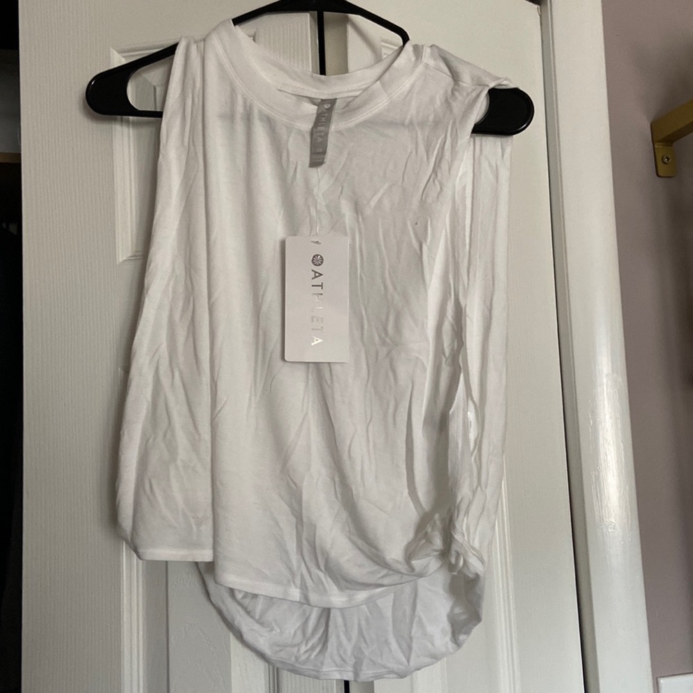 Athleta white active top